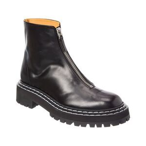 Proenza Schouler Chunky Leather Boot, Black